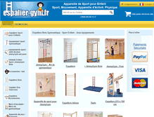 Tablet Screenshot of espalier-sport.fr
